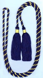 Honor Cord - NAVY BLUE AND GOLD  honor cords