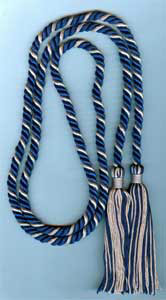 Single Honor Cord in 2 Colors - ROYAL BLUE and SILVER