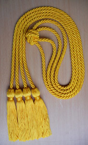 Honor Cord - YELLOW GOLD AND YELLOW GOLD  honor cords