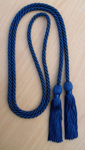 Single Honor Cord in 2 Colors - LIGHT GOLD and NAVY BLUE