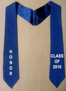 Graduation Stole - Click here for view details