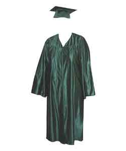 Forest Green High School Gown