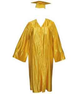 Yellow Gold High School Gown