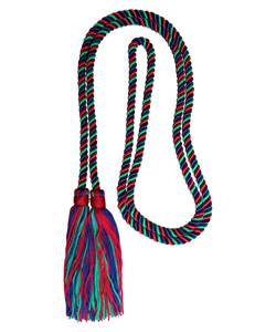 Navy Blue/Red/Kelly Green honor cord