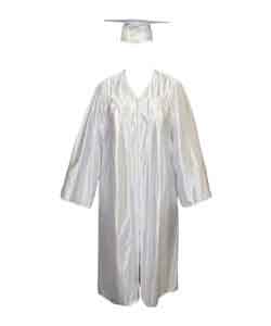 White High School Gown