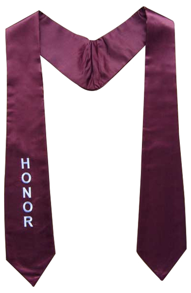 Burgundy stoles