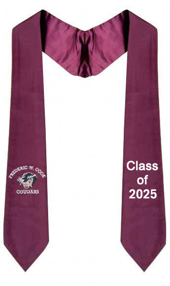 Burgundy stoles