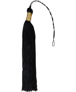 Black tassels