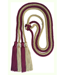 Light Gold/Burgundy honor cord