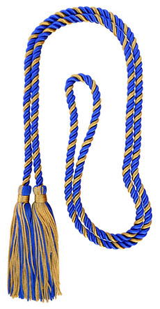 Light Gold/Royal Blue honor cord