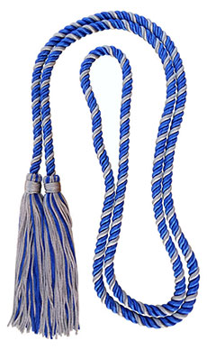 Royal Blue/Silver honor cord