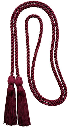 Burgundy honor cord