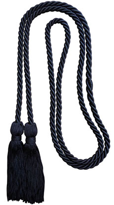 Black honor cord